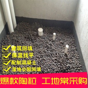 廠家批發(fā)陶?；靥钚l(wèi)生間廁所建筑陶粒輕混凝土保溫混凝土陶粒批發(fā)