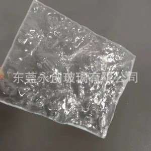 水晶立體藝術玻璃 10mm水紋玻酒店柜臺裝飾 鋼化玻璃 熱熔玻璃