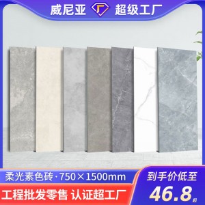 威尼亞大板750x1500仿古磚柔光素色鍛光面瓷磚 現(xiàn)代廚衛(wèi)防滑地磚