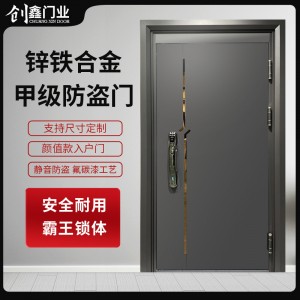 甲級(jí)鋅合金十公分入戶家用防盜門出租房門成都廠家