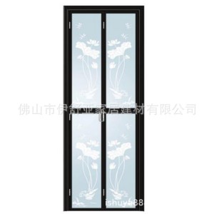 窄邊框小折疊門無(wú)下軌洗手間門出租屋工程廁所門鋁合金隔斷玻璃門